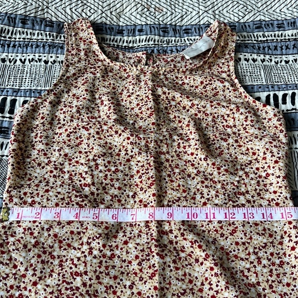 Y2K Fairweather Womens Yellow Shift Mini Euro Summer Garden Girl Preppy Dress S - Picture 8 of 10